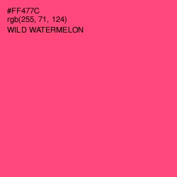#FF477C - Wild Watermelon Color Image